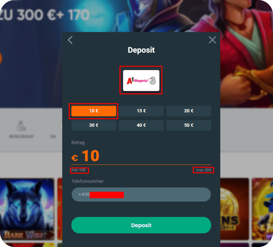 Ivibet Casino Handy Deposit