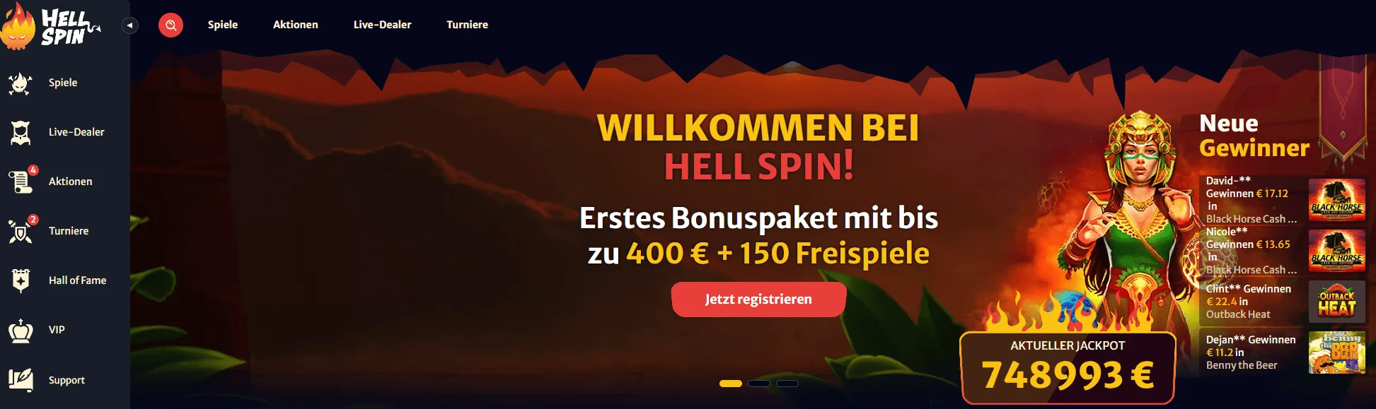 hell spin lobby