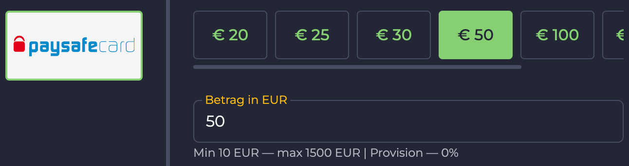 Online casino mit-Paysafecard bezahlen